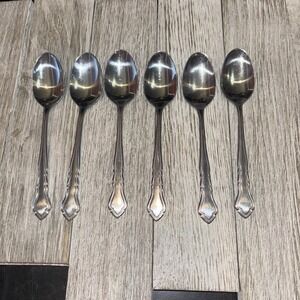 Reed & Barton Rebacraft CARRIAGE‎ Soup Spoons Stainless Korea Set of 6